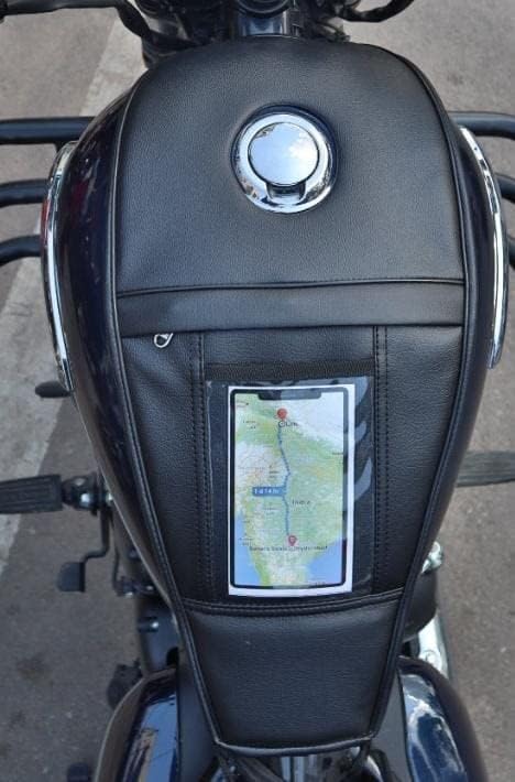 Meteor 350 Fireball Stellar Supernova Tank Cover Black Single Zip Mobile Tank Cover Waterproof and Scratch Proof Tank Cover-image-42