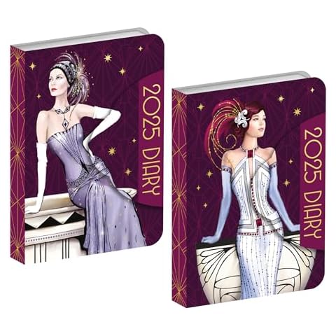 Claire Coxon Art Deco 2025 Mini Diary Cover