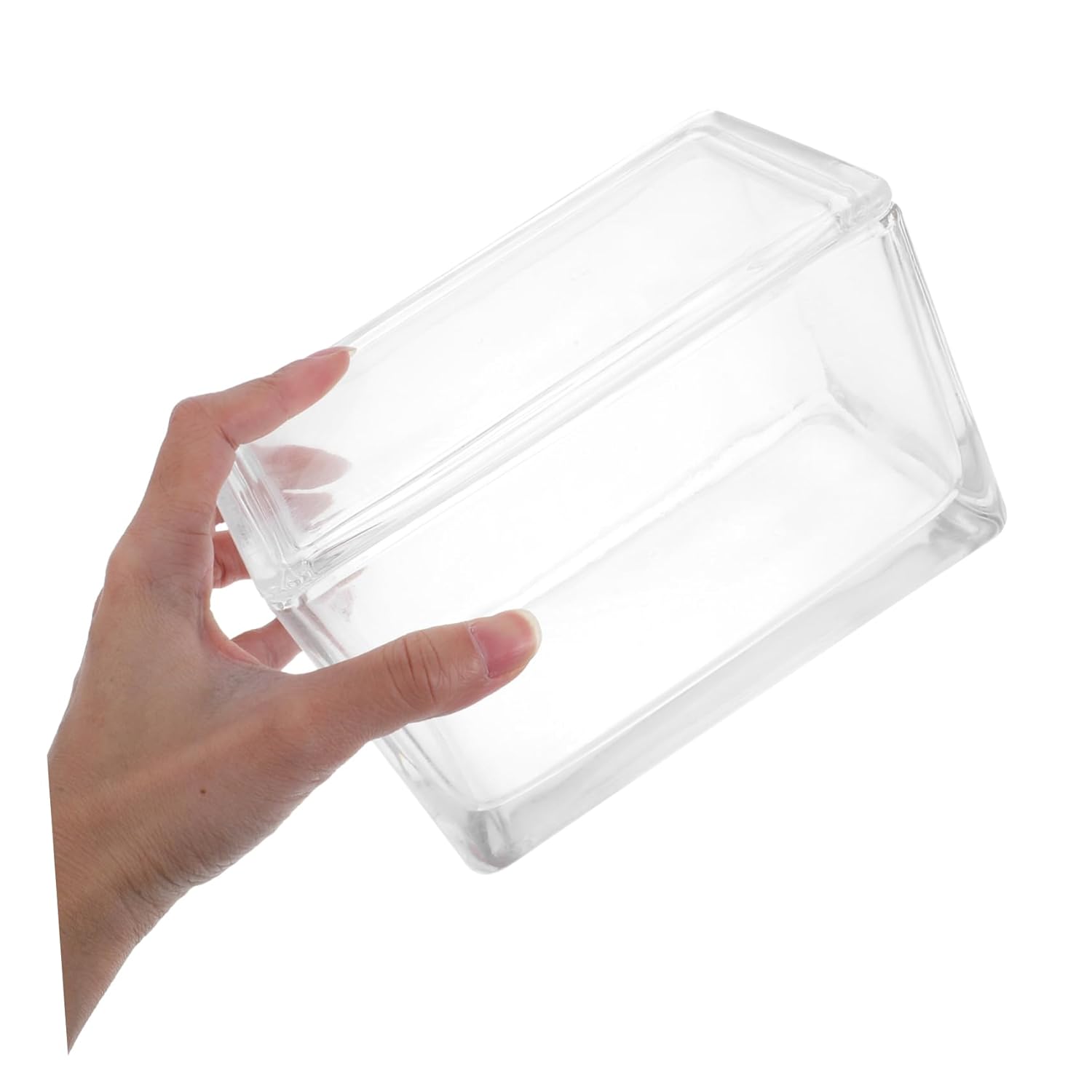 Alipis Transparent Staining Jar Slide Capacity Staining Tank for Microscope Effortless Cleaning Storage for Laboratory Experiments and Sample Fixation