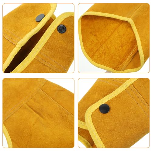 Fundas protectoras de brazo para soldar de piel duradera y resistente Alipis 5