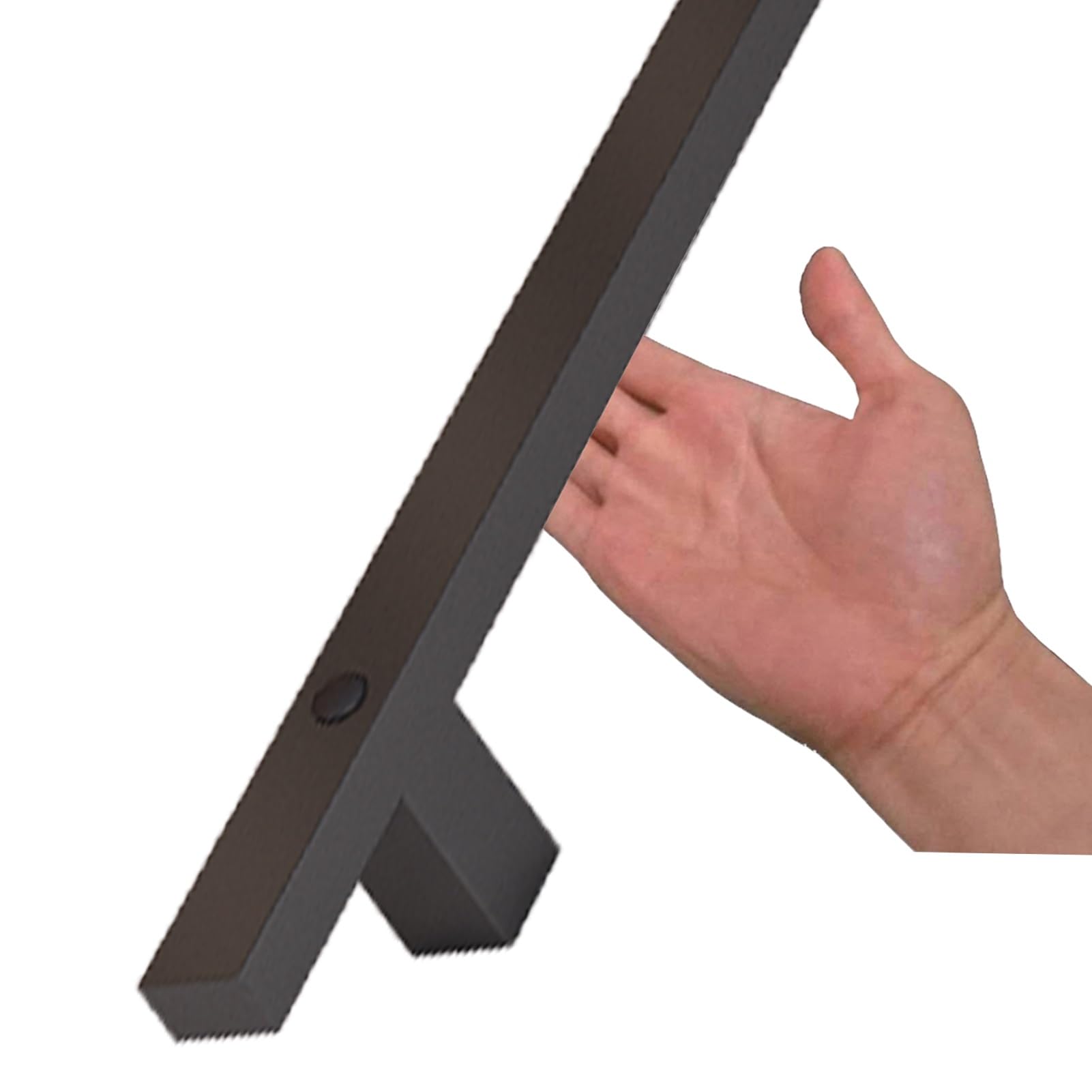 Fkxsxaz Black Modern Pipe Handrail Grab Bar Kit, Sturdy Stair Rails Wall Mount Handrails Staircase Railing Support Metal Wrought Iron Banister Rail Square Brackets(18Ft/540Cm)