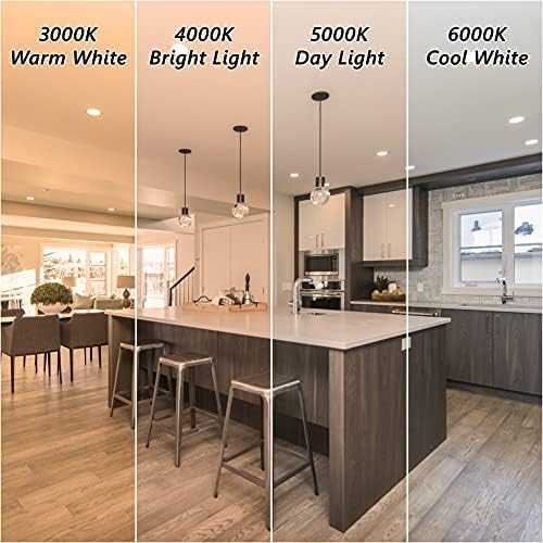 3MW LED Pot Lights 4 Inch Recessed LED Spotlights 9W 700LM | LED Ceiling Lights with Junction Box | Dimmable LED Lighting | Plafonnier LED I Slim Fast I ETL and Energy Star Certified (3000K, 40 Pack)
