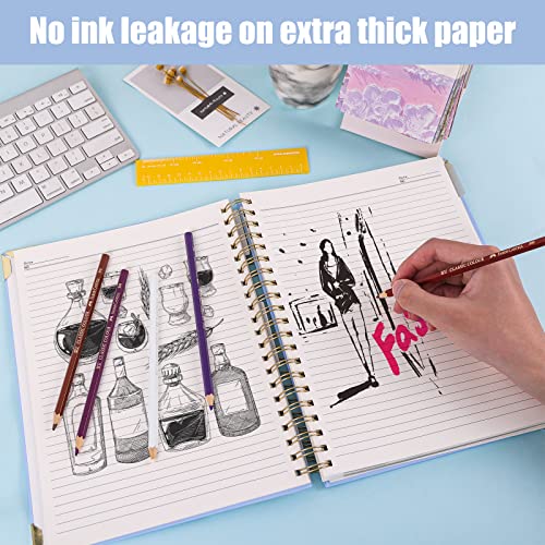 Eoout Spiral Notebook 8.5 X 11 Hardcover Spiral Journals For Women, 300 Pages College Ruled 3 Subject For Work, Back To School, Gifts #TOP4