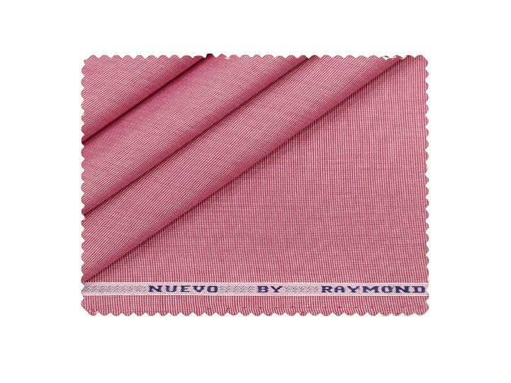 Raymond Pure Cotton Unstitched Men Shirting Fabric Collection Solid Structure, 1.70 Meter Cut Length, (MEGANTA PINK)-picture-11