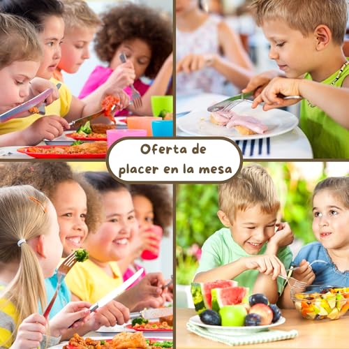 Miniatura 6 de Deschenk Cubiertos Para Llevar - Cubiertos Bebe Y Cubiertos Infantiles Personalizados Para Niños - Diseño Único Y Práctico Para Aventuras Diarias Juego De Safari