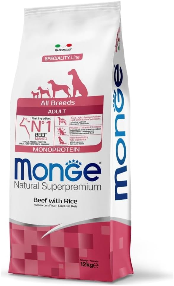 MMONGE ALL BREEDS MONOPROTEICO MANZO E RISO KG 12