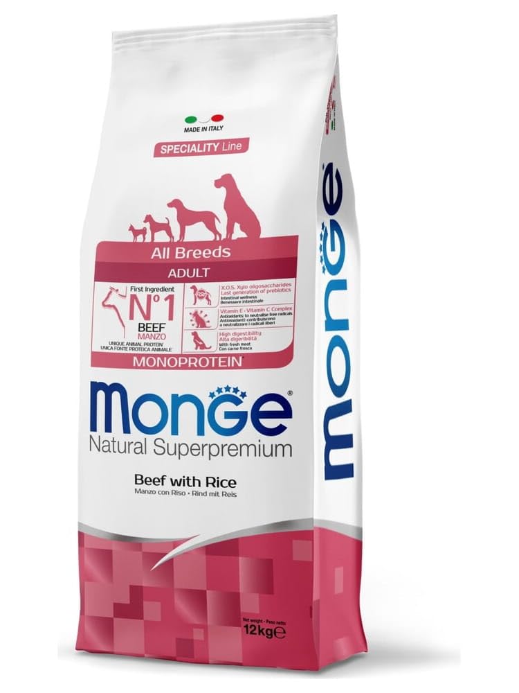 MMONGE ALL BREEDS MONOPROTEICO MANZO E RISO KG 12