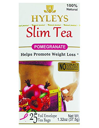 Hyleys tea slim tea, pomegranate, 25 tea bags (1 pack)