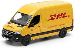 MINIATIRA DHL Sprinter Mercedes-Benz ESCALA 1/48, KINSMART
