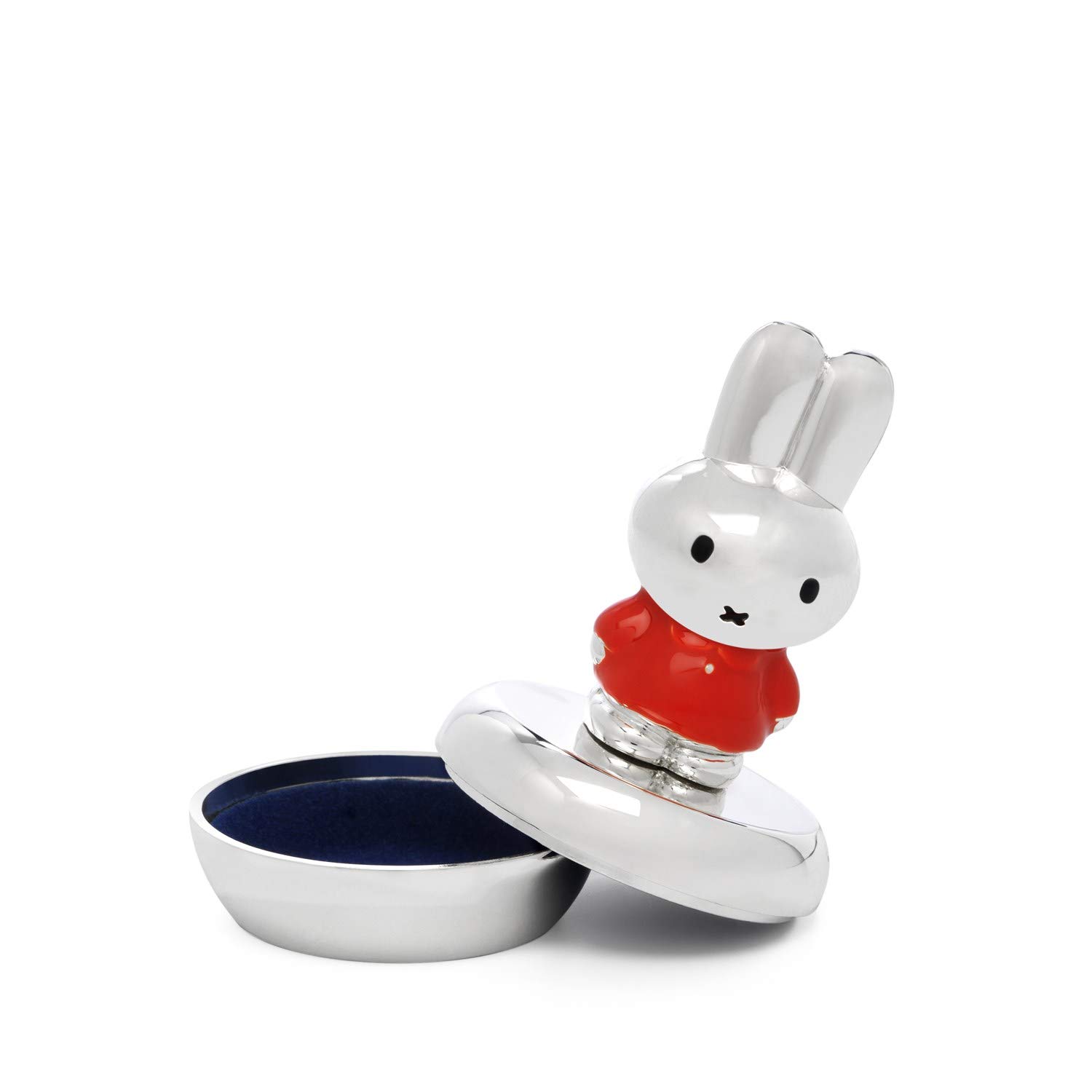 ZilverstadZilverstad First Tooth Box Miffy 65 Year 6 x 4 cm Orange Skirt Sp./Lacq, Zinc Alloy, Silver Coloured, 39x39x59