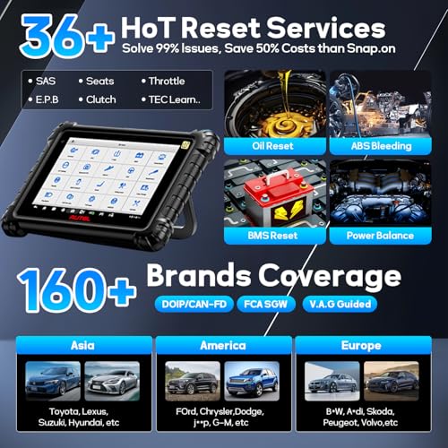 Autel MaxiSYS MS906 PRO2-TS Scanner: 2026 MS906Pro2-TS Up of MS906Pro-TS MK900TS MP900BT Kit MS908S MS906 PRO,Top TPMS Function& ECU Coding, Bidirectional Tool, 36+ Service, Auto Scan2.0, CAN FD&DoIP - Image 7