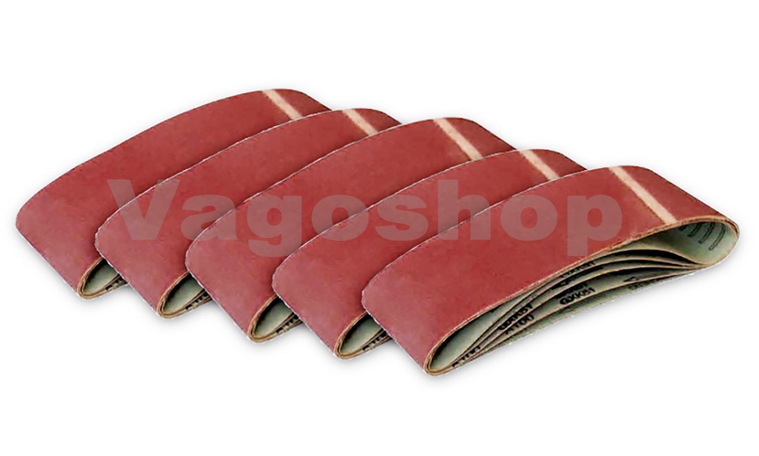 5 nastri abrasivi 75 x 533 nastri per levigatrice nastro carta abrasiva grana 80 Band