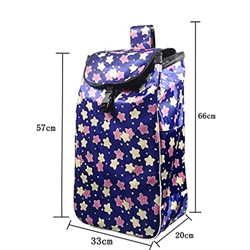 Einkaufswagen Ersatztasche - 38L Trolley Oxford Tuch Ersatztasche wasserdichte Tasche, Wiederverwendbare Einkaufstrolley-Ersatztasche Für, L33XB20XH57cm (Color : B) – Bild 3