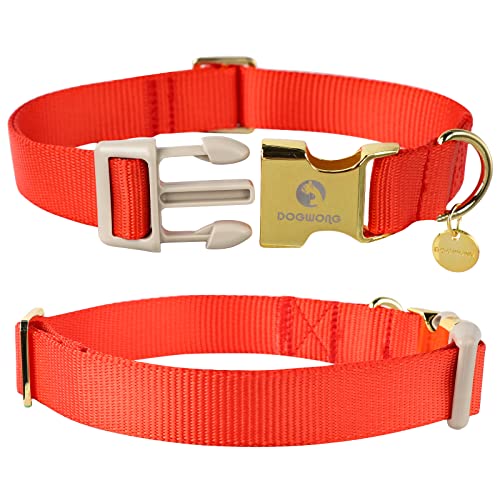 DOGWONG Nylon Dog Collar, Christmas Red Pet Collar Durable Adjustable Cute Dog Collar for Small Medium Large Dogs XL (40.7cm-66cm) - Image 2
