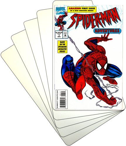 (30) Comic Book Divider Cards - SLOPED LESSER CUT - White, Economical 20mil - 7" x 11" - #CXNS11WH20DI
