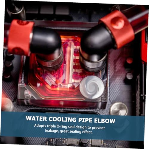 Codos de latón de 90° de alta resistencia para refrigeración líquida PETG 4