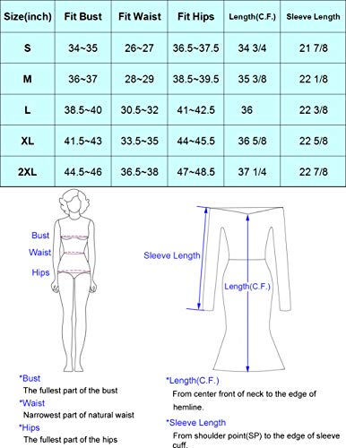 Women's Off Shoulder Mermaid Dress Retro 1950s Style Long Sleeve Formal Pencil Dress, Red, Medium