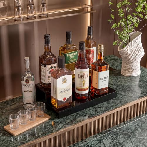 Image of JUESHA 2 Tiers Bar Shelves for Liquor Bottles
