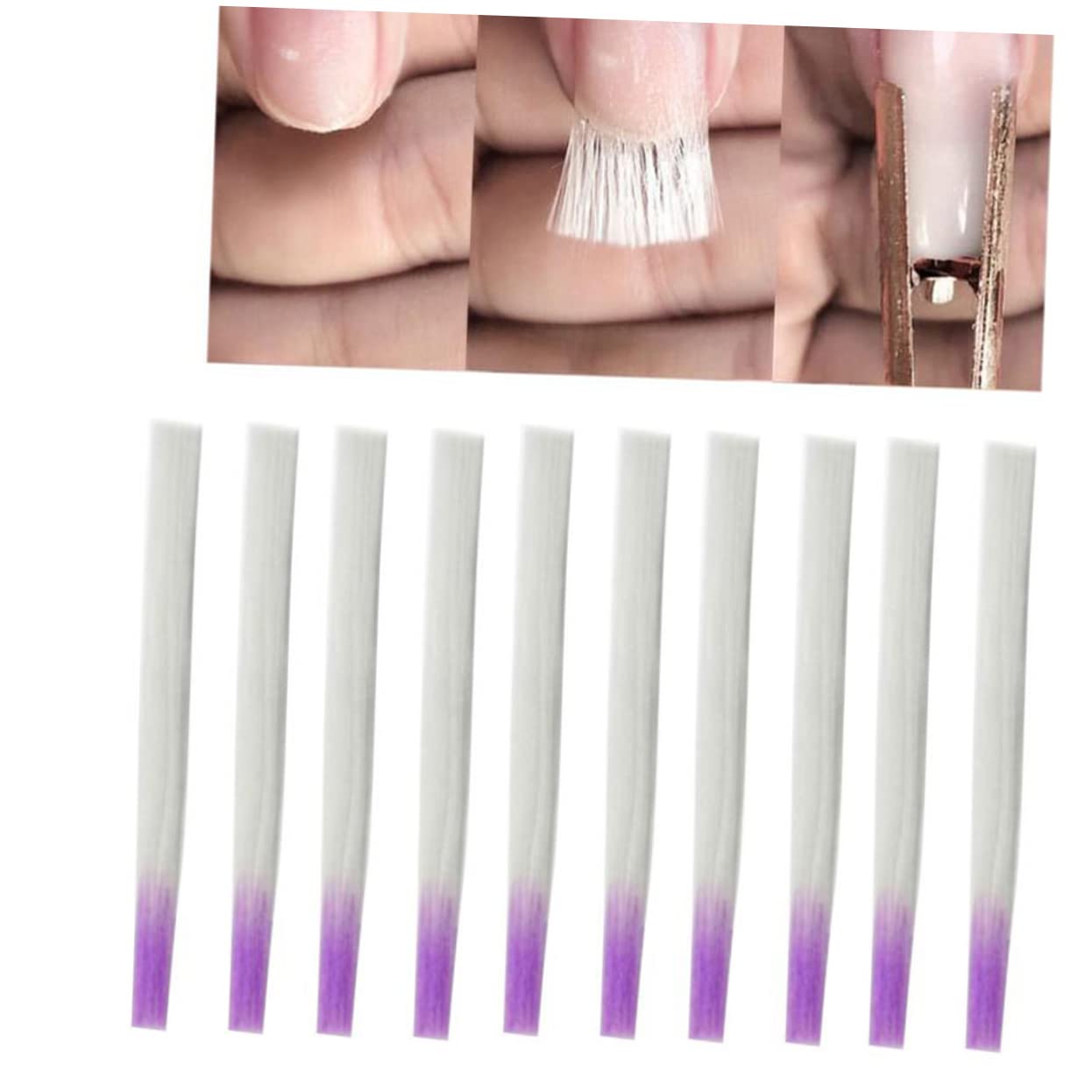 Healeved 2 Series Fibra De Arte De Uñas Nail Tips Uñas Postizas Manicure Nail Art Fibra De Vidrio De Uñas De Gel Uv Puntas De Uñas Para Fibra De Manicura Extensión De Uñas 100 Piezas*2