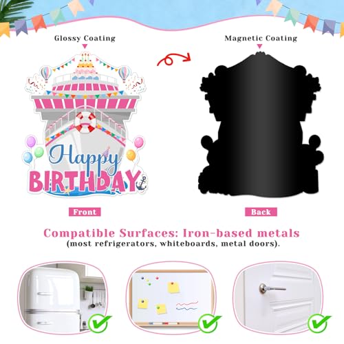 Set de 27 Imán Decorativo de Cumpleaños para Puerta en Crucero miniatura 7