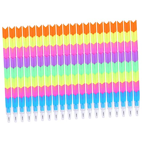 Angoily 20 Piezas Lápices de juguete lapices infantiles Pencils para lápiz de arte lápices de dibujo alumno lápices divertidos lápices flexibles abdominales Colorful