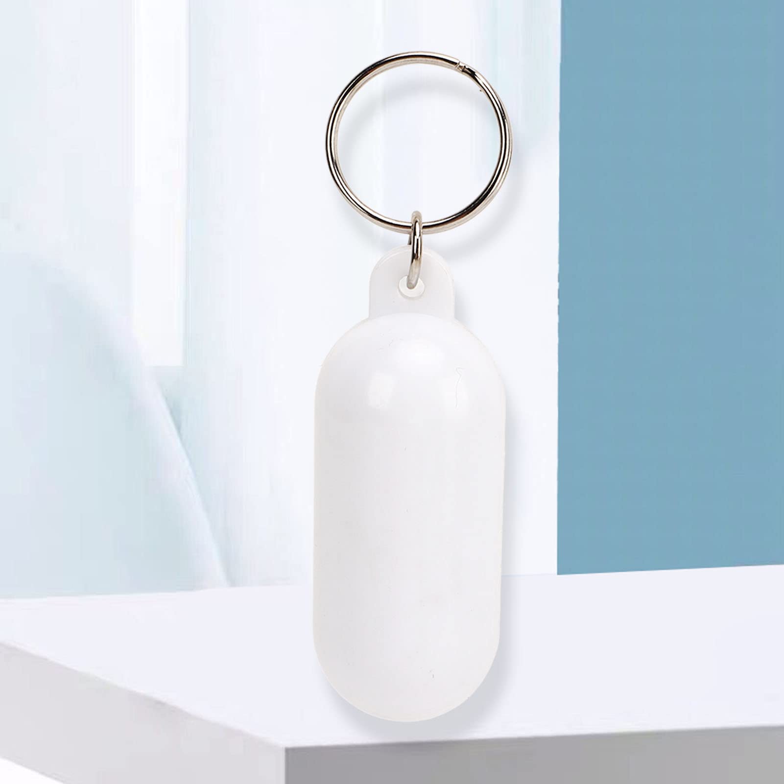 Floating Key Chain Floating Boat Keychain Hejhncii 2 Pieces Pills-Shape Float Key Rings ...