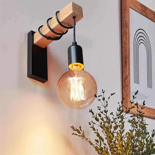 Aplique de pared para iluminar el comedor sin ocupar espacio lámpara retro negra 8