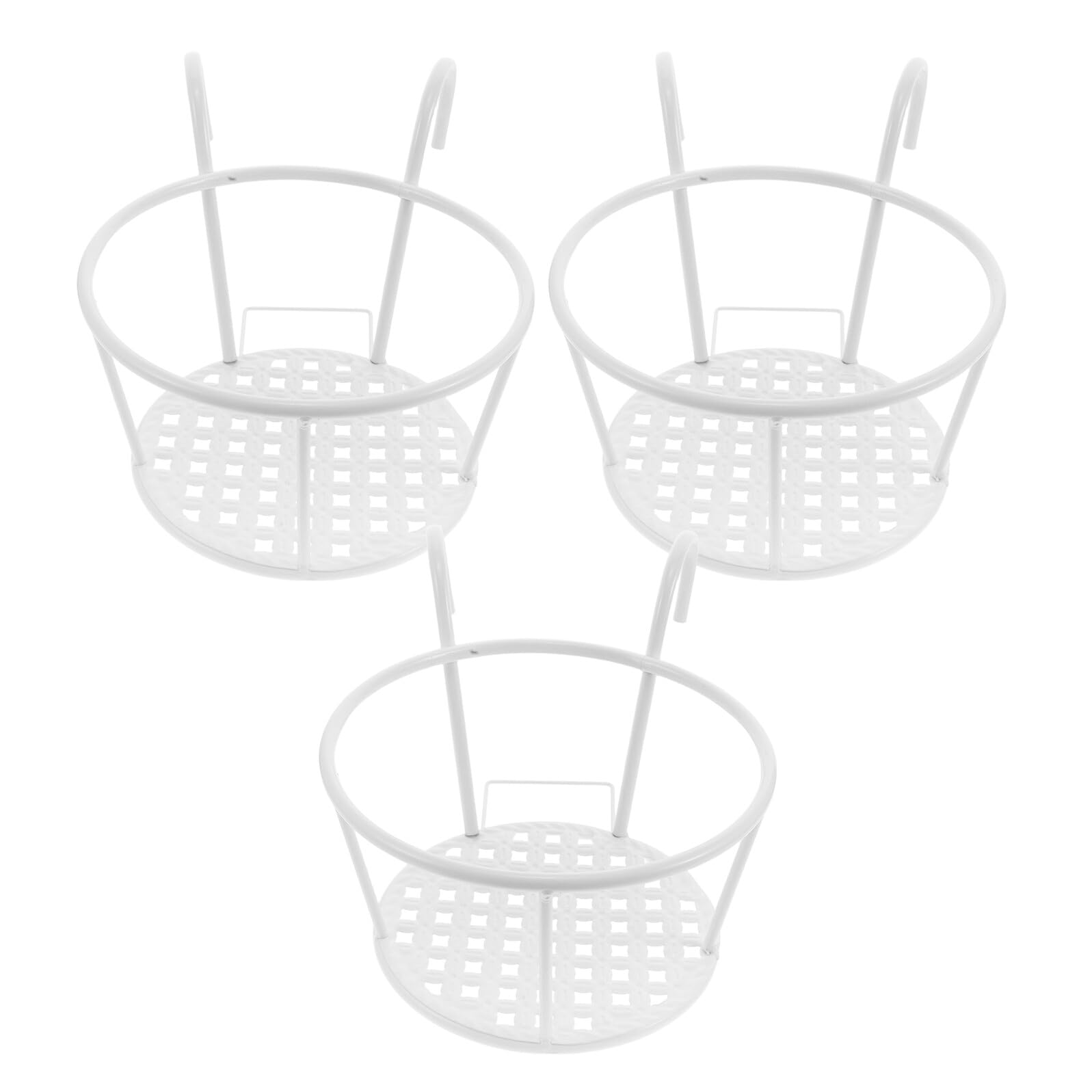 Soporte para macetas colgantes de hierro resistente de fácil instalación jojofuny