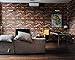 Brick Peel and Stick Wallpaper – 4 Extra Long Rolls - Adhesive Stone Backsplash, Prepasted Contact Paper, Removable Shelf Paper – Faux 3D Textured Multicolored Vintage Wall paper - 17.71” x 197” (4)