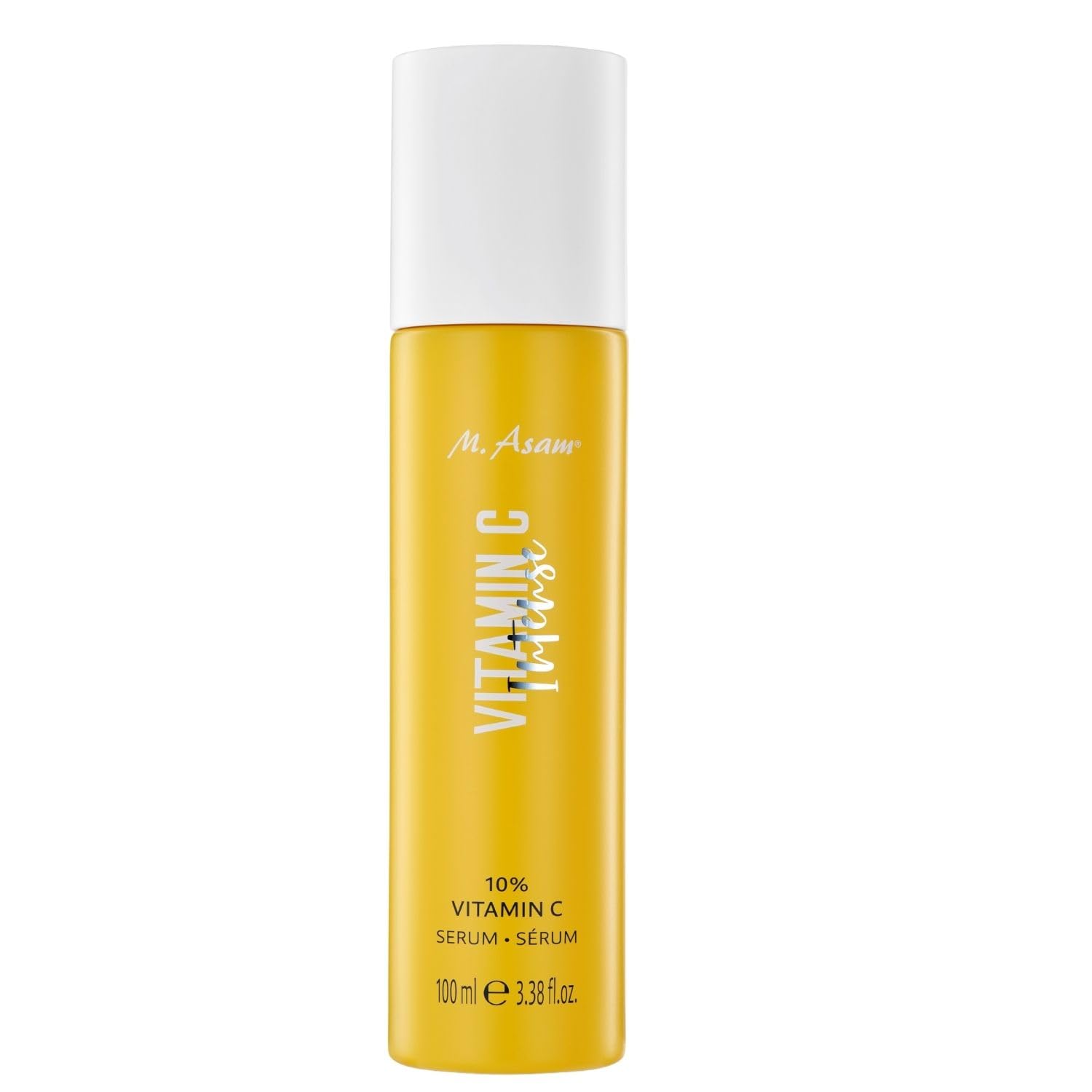 M. Asam VITAMIN C Intense 10% Serum (100ml) – Vitamin C Hochdosiert, Anti-Aging Serum Für Strahlenden Glow, Gesichtspflege Für Ebenmäßigen Teint, Spendet Feuchtigkeit