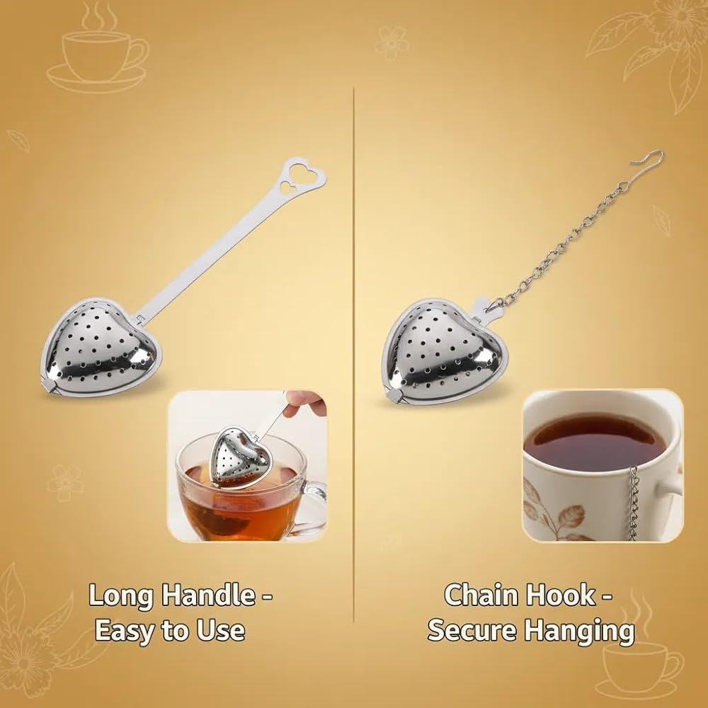 2Pcs Tea Strainers for Loose Tea Spoon - Thumbnail 5