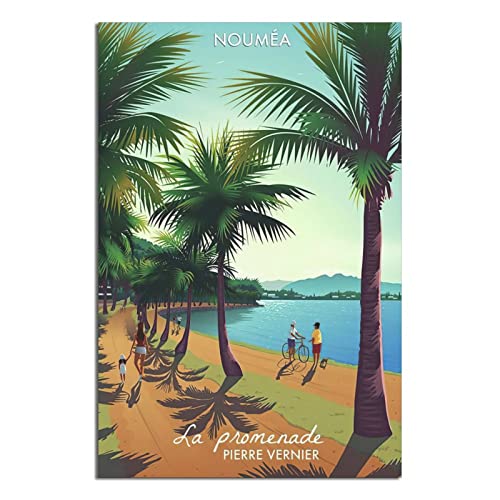 Poster vintage Nouméa pour une décoration murale d'intérieur évasion
