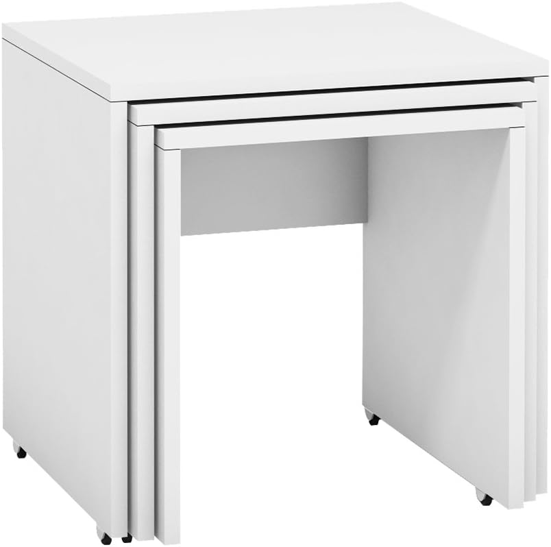 Mia Mobili Nesting Table/ Side-end Table Set of 3 (White)