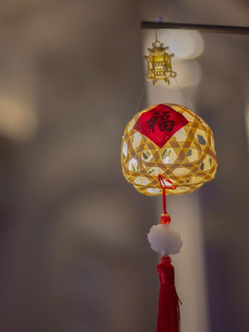 端午节潮汕手提笼包竹编材料礼物小灯笼编制发光竹笼文创礼 Home Decorations, Feng Shui Decorations Bring Good Luck, Fortune ，hangingornament