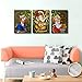 TUMOVO Lord Ganesha Wall Art Painting on Canvas Radha Krishna Bedroom Wall Art Modern Home Decor Hindu God House Decorations for Living Room Bathroom Pictures Stretched on Wooden Frame, 42