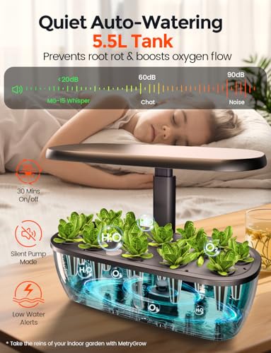 image for MetryGrow MG-15 Hydroponic Growing System Kits, Smart Indoor Garden wi