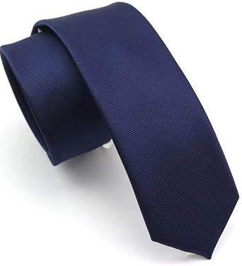 JEMYGINS 2.4" Solid Color Skinny Tie Slim Necktie for Men 6cm