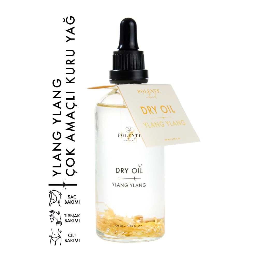 Polente Natural - Ylang Ylang Dry Oil 100 ml - Çok Amaçlı Kuru Yağ
