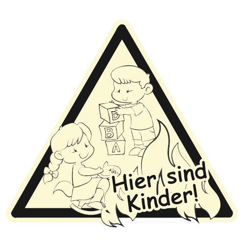 Preisvergleich Produktbild Kinderfinder nachleuchtend selbstklebend