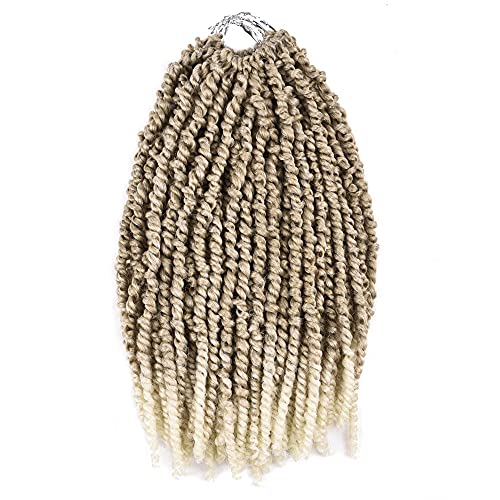 Silike 6 Packs 60 Roots 18inch Pre-twisted Passion Twist Crochet Braiding Hair-Pre-looped Passion Twist Hair for Black Women (18 inch, T27)… (27/613, 18 inch 1B)
