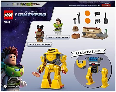 LEGO 76830 Disney and Pixars Lightyear Zyclops Chase, Space Robot Building Toy for Kids 4 Plus Year Old with Mech Action Figure and Buzz Minifigure, Multicolor