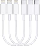 USB C au câble de foudre 3Pack 3FT [Certifié MFi] iPhone Câble de chargeur rapide USB-C Cordon de charge pour la livraison d'électricité iPhone 14/13/12/11/XS/XR/X/8/iPad, blanc