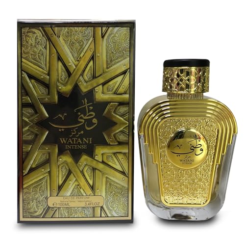 AL WATANIAH Watani Intense Gold - Parfum de Luxe Unisexe, Eau de Parfum 100ml, Fragrance Intense et Sophistiquée