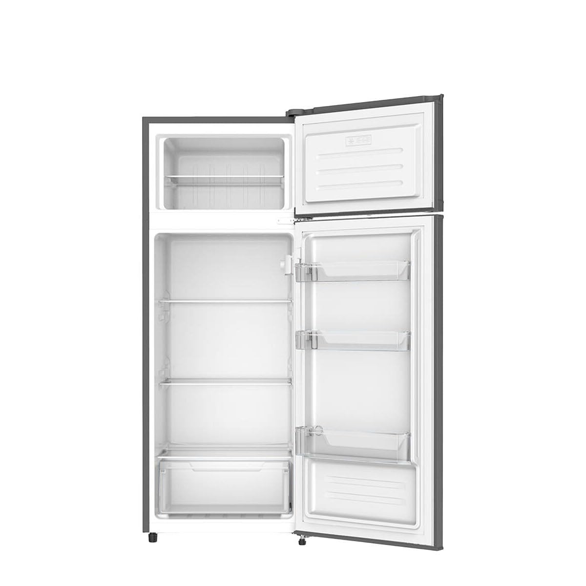 FrigeluX Réfrigérateur double porte Noir RDP215NE 205L