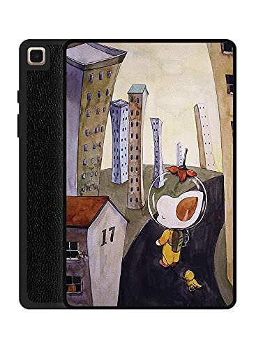 Protective Flip Case Cover For Samsung Galaxy A7 Lite 2021 8.7 Inches with Auto Wake/Sleep Space Town