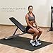 Body-Solid Powerline Folding Bench - 7-Position Adjustable Weight Bench for Home Gym, Incline/Decline, No Assembly Required, Silver/Black (Gray/Black)