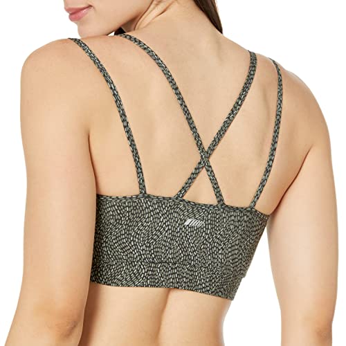 Image of Amazon Essentials Women's Comfy Padded Sports Bra, Active Sculpt Strappy Back, Removable Pads, Moisture Wicking