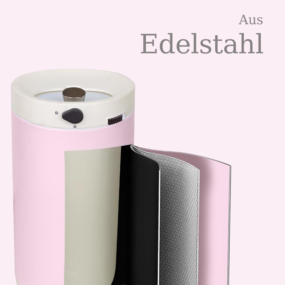 Windeleimer Geruchsdicht, Baby Windeleimer mit Deckel,Fasst bis zu 50 Windeln, Baby Mülleimer Geruchsdicht Windelmülleimer,Mülleimer für Babyzimmer,Mutterzimmer,Rosa