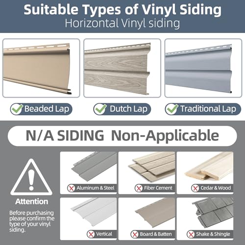 image for Antimbee Heavy-Duty Stainless Steel Hooks, 20 Pack Vinyl Siding Hooks,