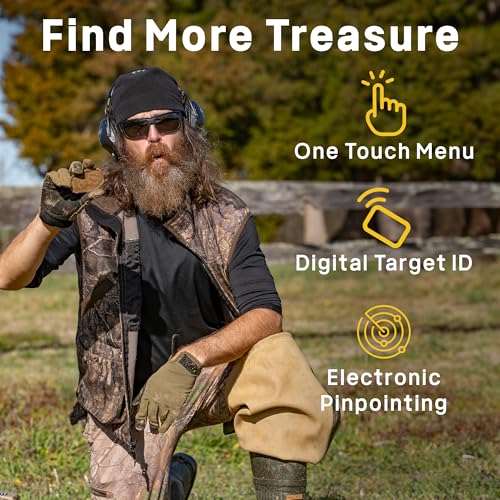 Image of Garrett ACE 300 Jase Robertson Edition - Digital Target ID, Iron Resolution, Adjustable Frequency, Electronic Pinpointing, Garrett Exclusive Camo Pattern